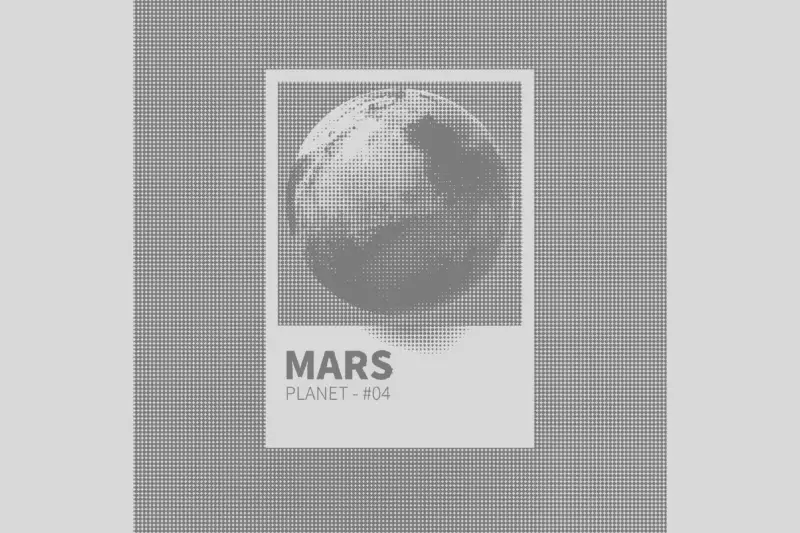 Carte Pantone Mars planet 04