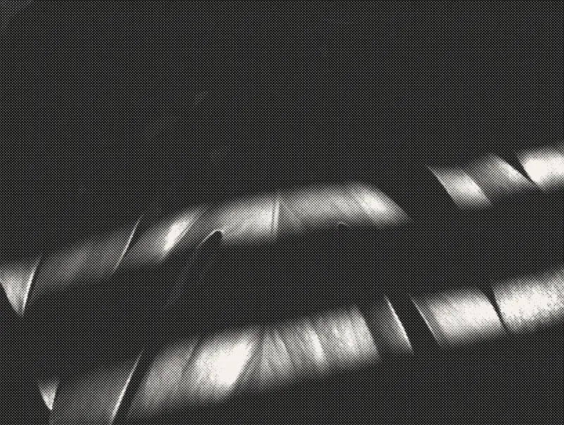 Photo tramée prise avec Trame, application Light Phone III : trame PT (Points)